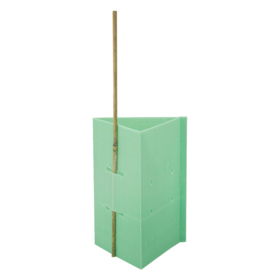 Green Corflute Triangular Tree Guard
