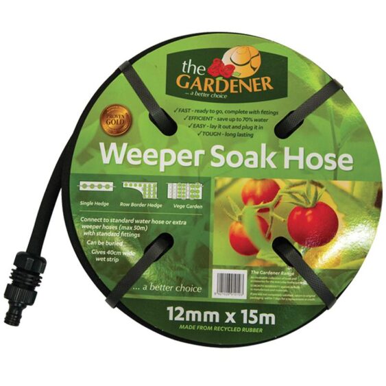 The Gardener Weeper Soak Hose with Fittings
