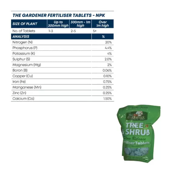 Tree & Shrub Slow Release Fertiliser Tablets