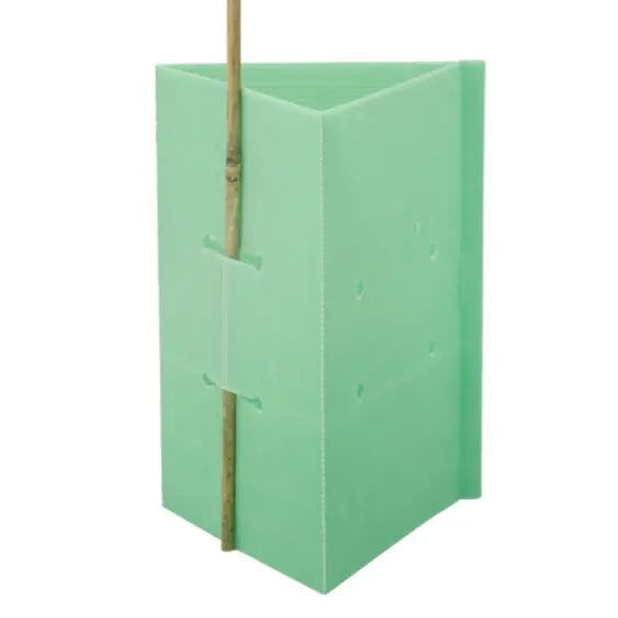 Green Corflute Triangular Tree Guard